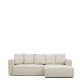 KAVE HOME Marela 3-pers. sovesofa, m. h�jre chaiselong - beige chenille (B:276cm)