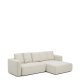 KAVE HOME Marela 3-pers. sovesofa, m. h�jre chaiselong - beige chenille (B:276cm)