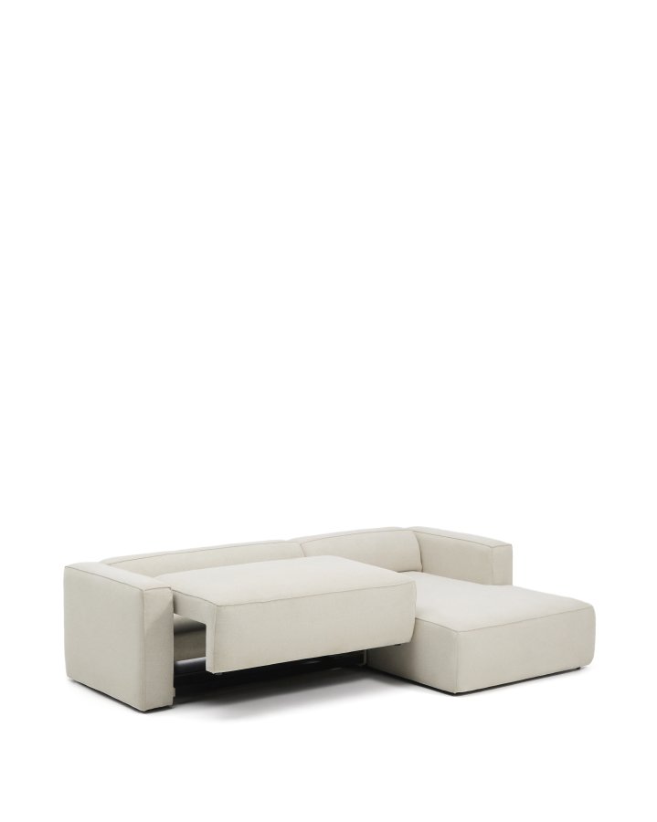 KAVE HOME Marela 3-pers. sovesofa, m. h�jre chaiselong - beige chenille (B:276cm)