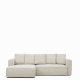 KAVE HOME Marela 3-pers. sovesofa, m. venstre chaiselong - beige chenille (B:276cm)