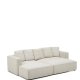 KAVE HOME Marela 3-pers. sovesofa, m. venstre chaiselong - beige chenille (B:276cm)