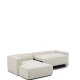 KAVE HOME Marela 3-pers. sovesofa, m. venstre chaiselong - beige chenille (B:276cm)