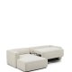 KAVE HOME Marela 3-pers. sovesofa, m. venstre chaiselong - beige chenille (B:276cm)