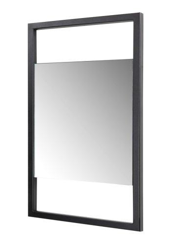 SPINDER DESIGN Sasha S vgspejl, rektangulr - spejlglas og sort stl (60x34)