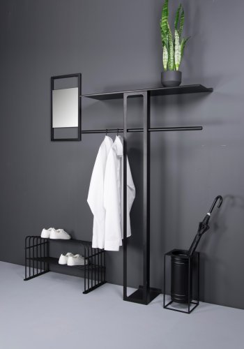 SPINDER DESIGN Ando knaggrekke, stor - svart stl (B:100)