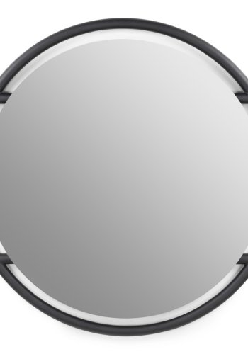 SPINDER DESIGN Sfera L vgspejl, rund - spejlglas og sort stl (119)