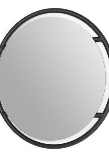 SPINDER DESIGN Sfera S vgspejl, rund - spejlglas og sort stl (59)