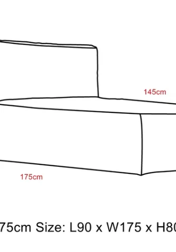 TROISPOMMESHOME Solseng - lysegrtt stoff (L:175cm)