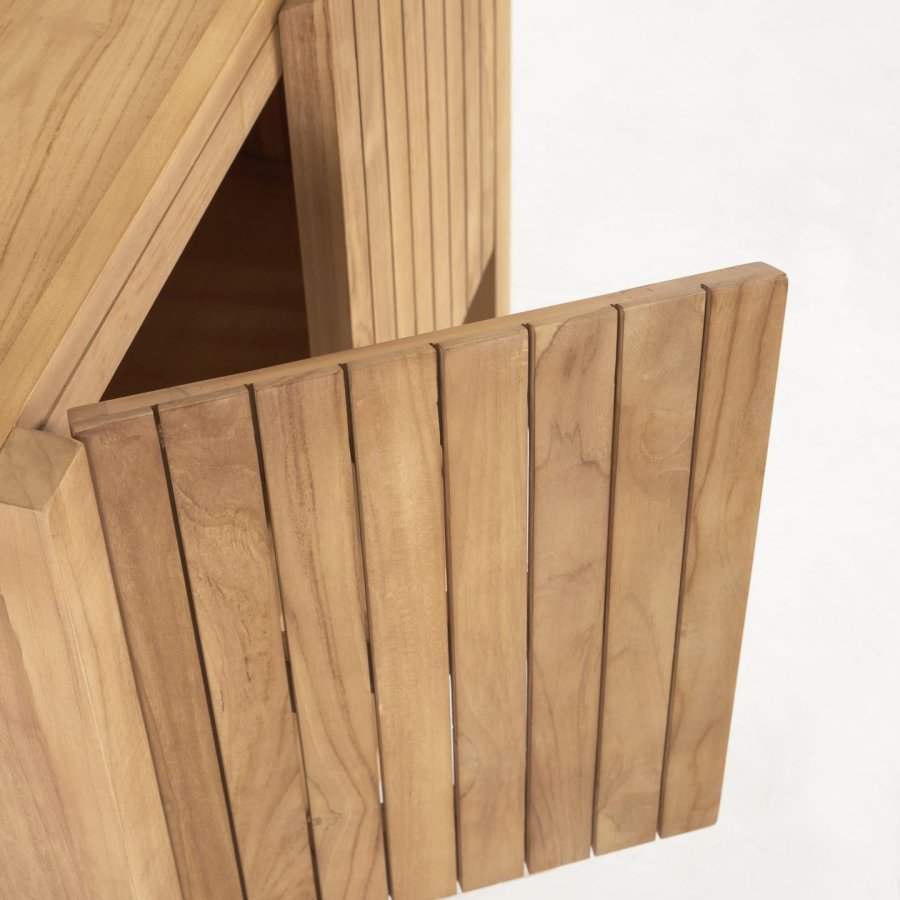 KAVE HOME sndagsbaderomsmbler, m. 2 drer og 2 hyller - naturlig teak