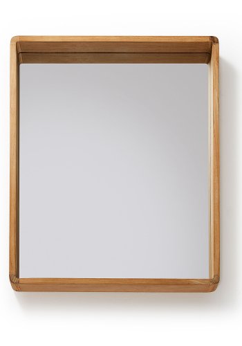 KAVE HOME sndagsveggspeil - speilglass med ramme i teak (80x65)