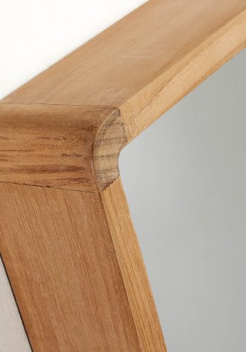KAVE HOME sndagsveggspeil - speilglass med ramme i teak (80x65)
