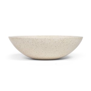 KAVE HOME Sunday hndvask til badevrelset, rund - hvid terrazzo (40)