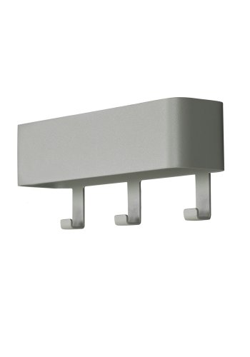 SPINDER DESIGN Dax Play knaggrekke, m. 3 knagger, m. hylle - stvete grnt stl (27x12)