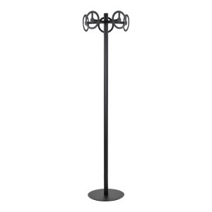 SPINDER DESIGN Circle stumtjener, m. 5 kroge - mat sort stl ( 40)