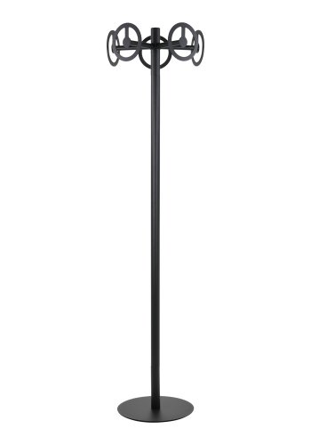 SPINDER DESIGN Circle stumtjener, m. 5 kroker - matt sort stl ( 40)