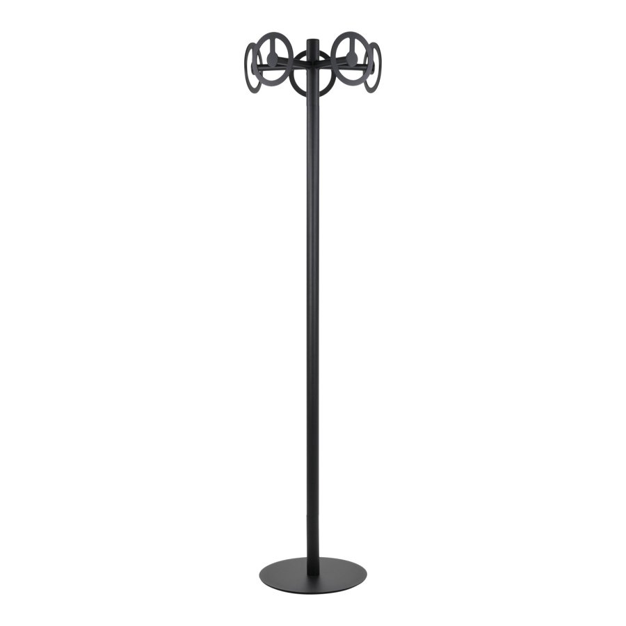 SPINDER DESIGN Circle stumtjener, m. 5 kroker - matt sort stl ( 40)