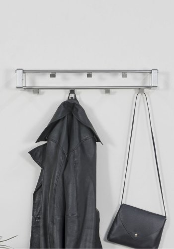 SPINDER DESIGN rektangulr Rex knaggrekke, m. 7 knagger - grtt stl