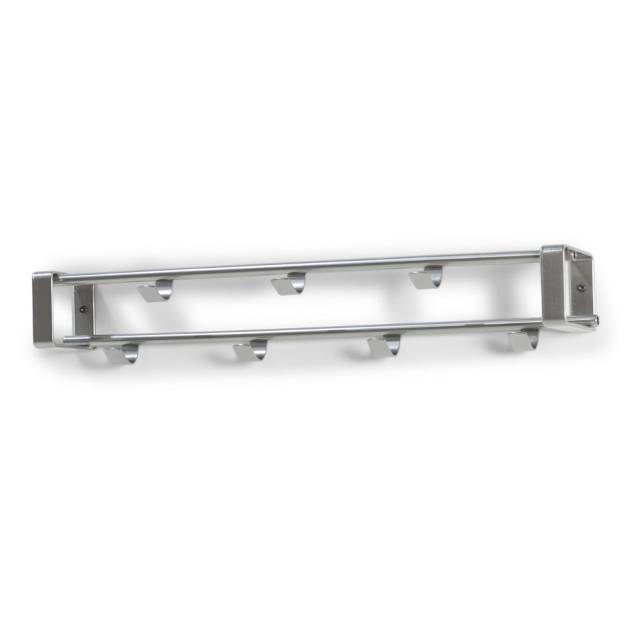 SPINDER DESIGN rektangulr Rex knaggrekke, m. 7 knagger - grtt stl