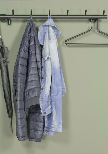 SPINDER DESIGN rektangulr Odin knaggrekke, m. 7 knagger - sort stl