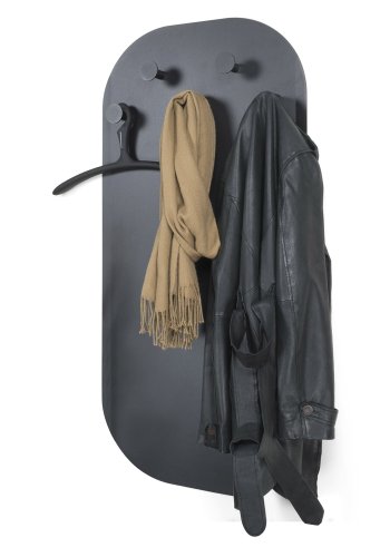 SPINDER DESIGN Aspen klesstativ, m. 5 kroker og magnetisk plate - svart stl (55x115)