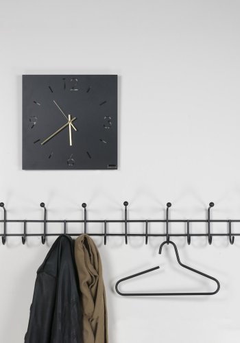 SPINDER DESIGN Barato 5 knaggrekke, m. 20 knagger - svart stl (119x18)