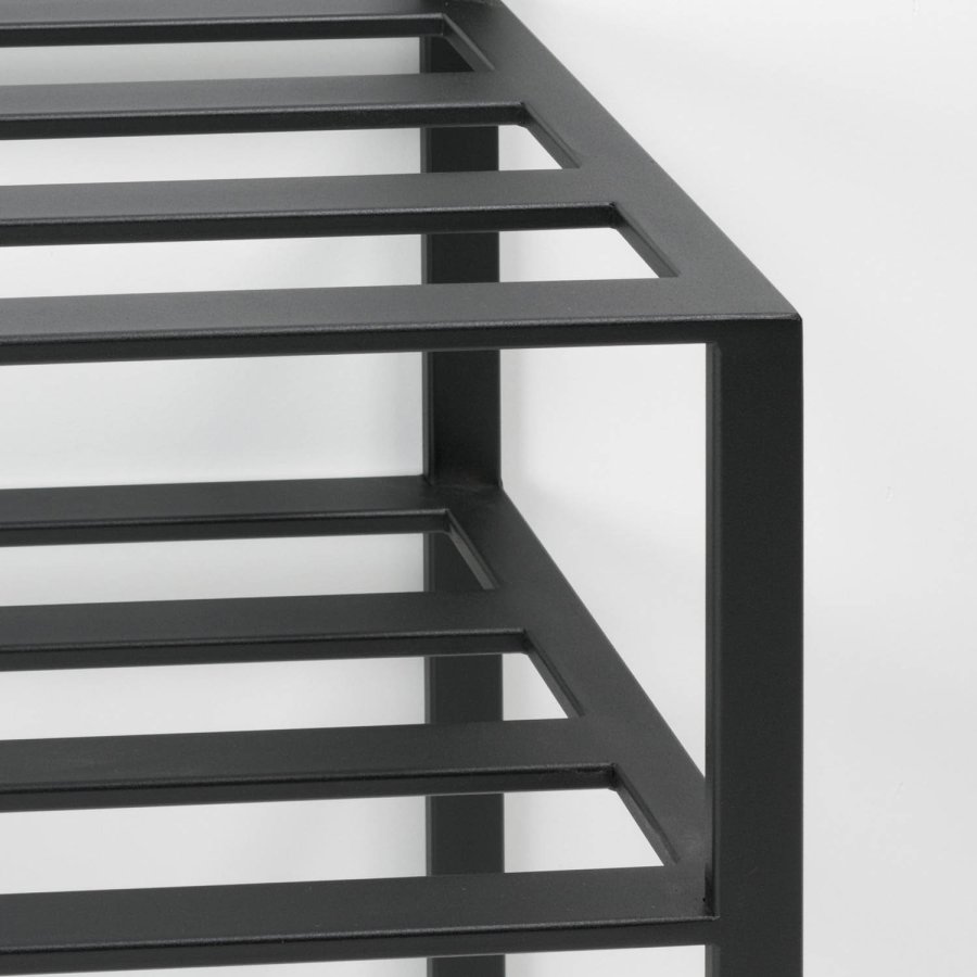 SPINDER DESIGN Ivar entréopstilling, m. bjlestang, 6 kroge, skohylde - sort stl