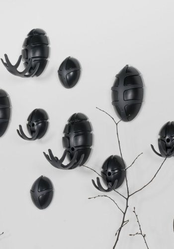 SPINDER DESIGN Bug knaggrekke - svart plast og slv stl 