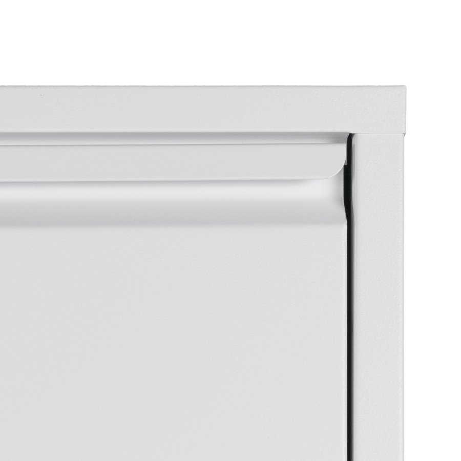 SPINDER DESIGN Billy 3 skoskap, m. 3 drer, rektangulr - hvit stl (50x103)