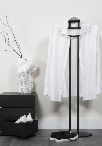 SPINDER DESIGN Joey skoreol/kommode, m. 3 rum - sort pulverlakeret stl (37x26)