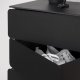 SPINDER DESIGN Joey skoreol/kommode, m. 5 rum - sort pulverlakeret stl (37x26)
