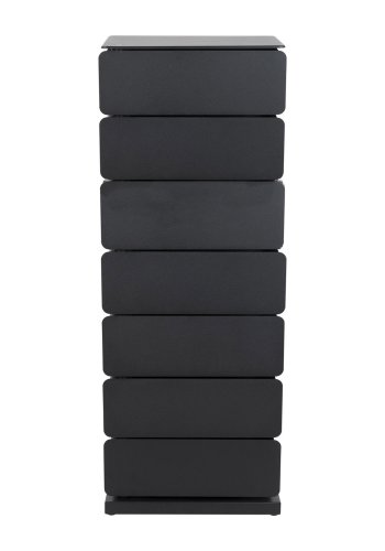 
SPINDER DESIGN Joey skoreol/kommode - sort pulverlakkert stål, 7 rom, multifunksjonell
