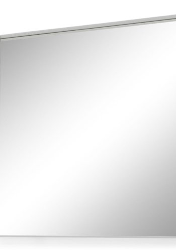 SPINDER DESIGN kvadratisk Donna vgspejl - spejlglas og hvid stl (60x60)