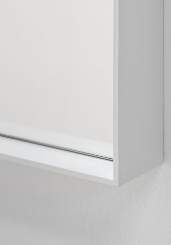 SPINDER DESIGN kvadratisk Donna vgspejl - spejlglas og hvid stl (60x60)