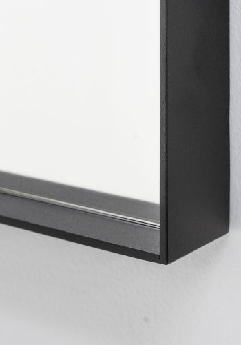 SPINDER DESIGN kvadratisk Donna vgspejl - spejlglas og sort stl (60x60)