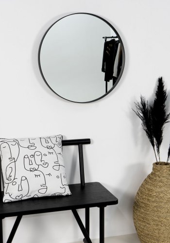 SPINDER DESIGN Donna vgspejl - spejlglas og sort stl (60)