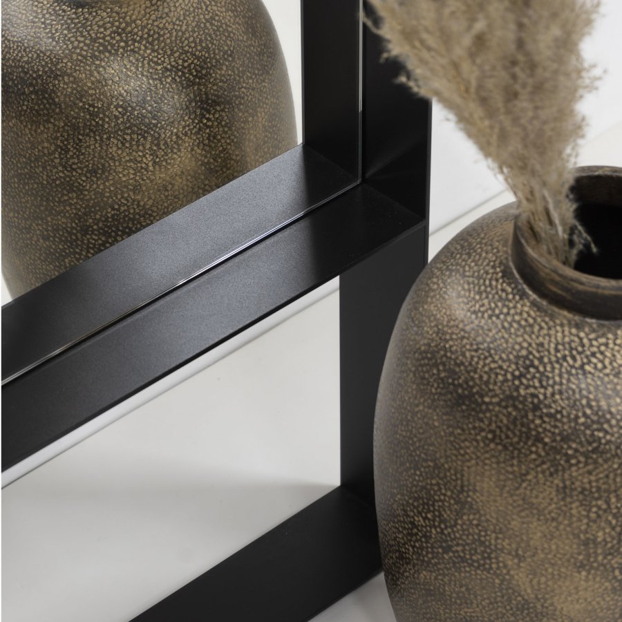 SPINDER DESIGN rektangulrt Donna veggspeil - speilglass og sort stl (60x190)