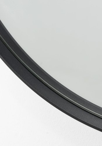 SPINDER DESIGN rund Donna vgspejl - spejlglas og sort stl (90)