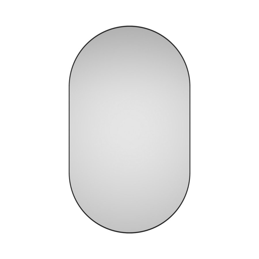 SPINDER DESIGN Donna veggspeil, arenaformet, med svart stlramme - speilglass (60x40)