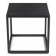 SPINDER DESIGN Daniël sofabord, firkantet - svart brstet eik og matt svart stl (40x40)