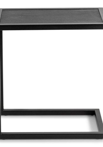 SPINDER DESIGN Daniël sidebord, rektangulrt - svart brstet eik og matt svart stl (30x50)