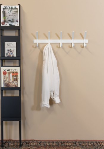 SPINDER DESIGN rektangulr Paper magasinholder, m. 4 hyller - sort stl