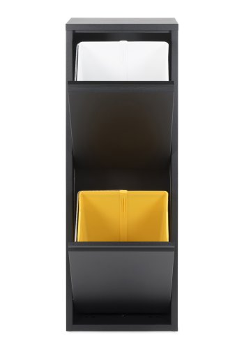 SPINDER DESIGN Gigi affaldsspand, m. 2 rum - sort stl (34x25)