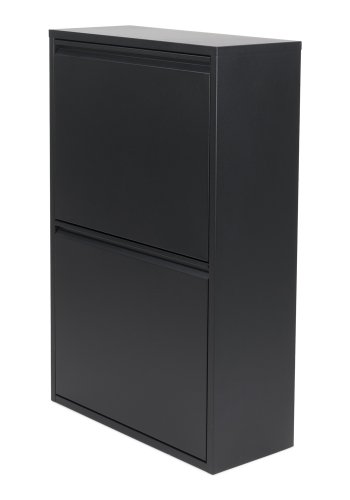 SPINDER DESIGN Gigi affaldsspand, m. 4 rum - sort stl (60x25)