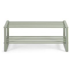 SPINDER DESIGN Rex skost&auml;ll, med 2 hyllor - dammgr&ouml;nt st�l (70x29)