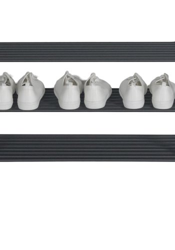 SPINDER DESIGN Rex skostativ, m. 3 hyller - svart stl (70x29)