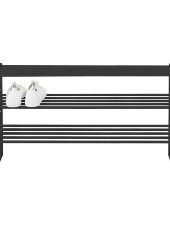 SPINDER DESIGN Rex Skostll, med 3 Hyllplan - Svart Stl (100 x 29 cm)