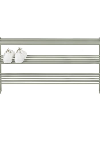 SPINDER DESIGN Rex skoreol, m. 3 hylder - stvgrnt stl (100x29)