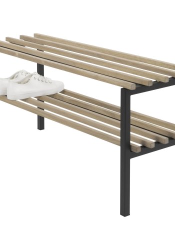 SPINDER DESIGN Rizzoli entrébnk, m. 2 hylder - egetr og sort stl (100x45)