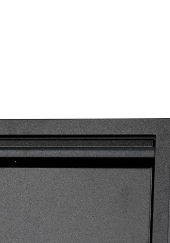 SPINDER DESIGN rektangulr Billy skoskab - sort stl 