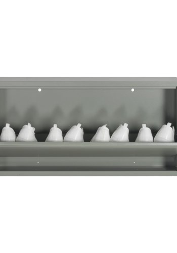 SPINDER DESIGN Billy skoskap, m. 1 dr, rektangulr - grnt stl (75x37,5)